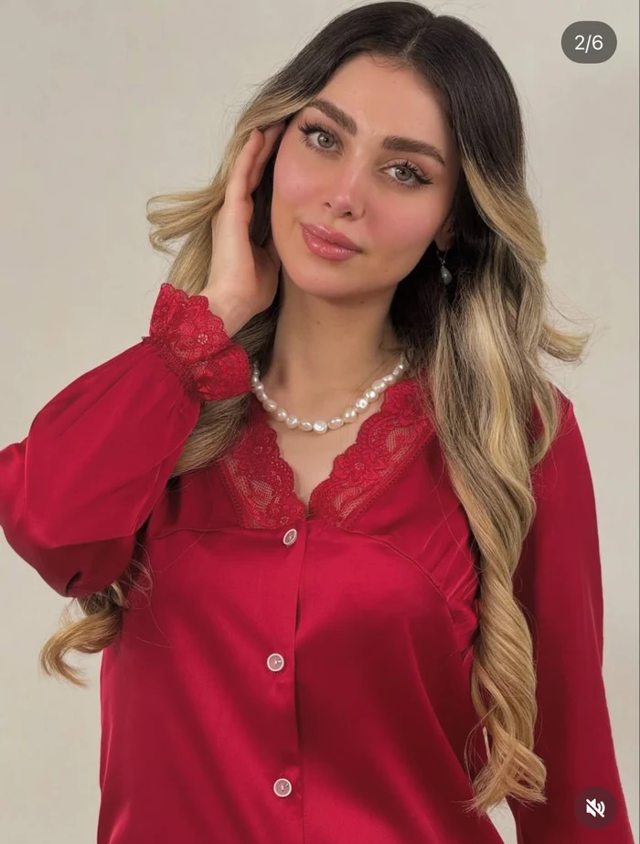 ست ساتن روبی